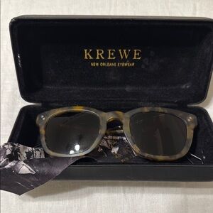 KREWE Tortoise Frame Sunglasses
